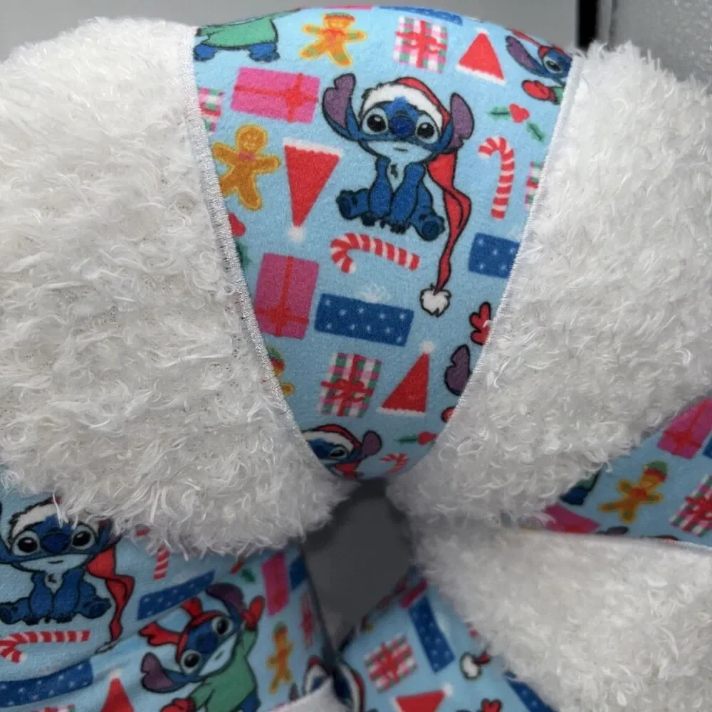 NWT Disney Stitch Candy Cane Shaped Pillow 18